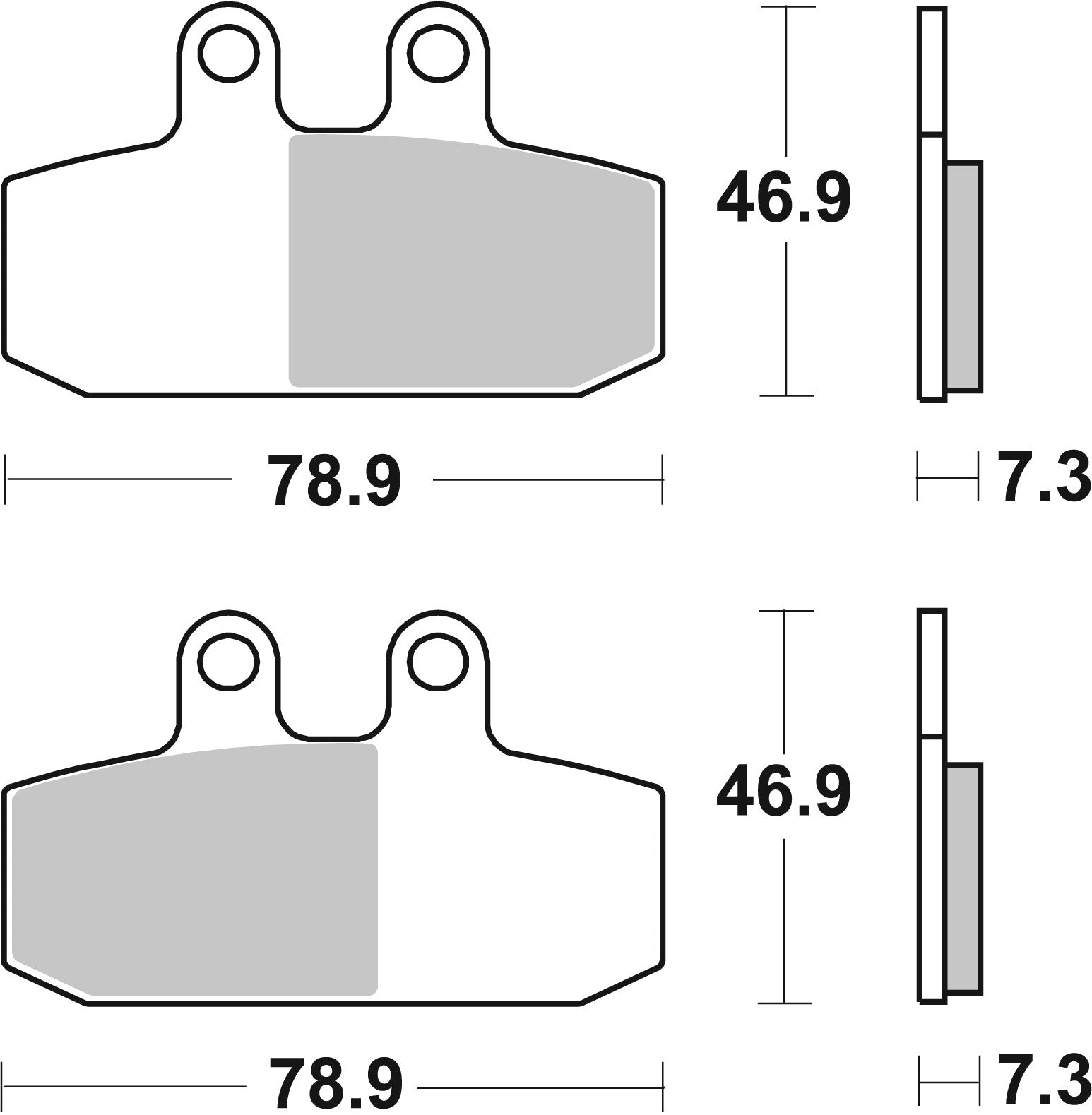 SBS FRICTION - Sinter Front Scooter Brake Pads (SBS 793) - 179MS-