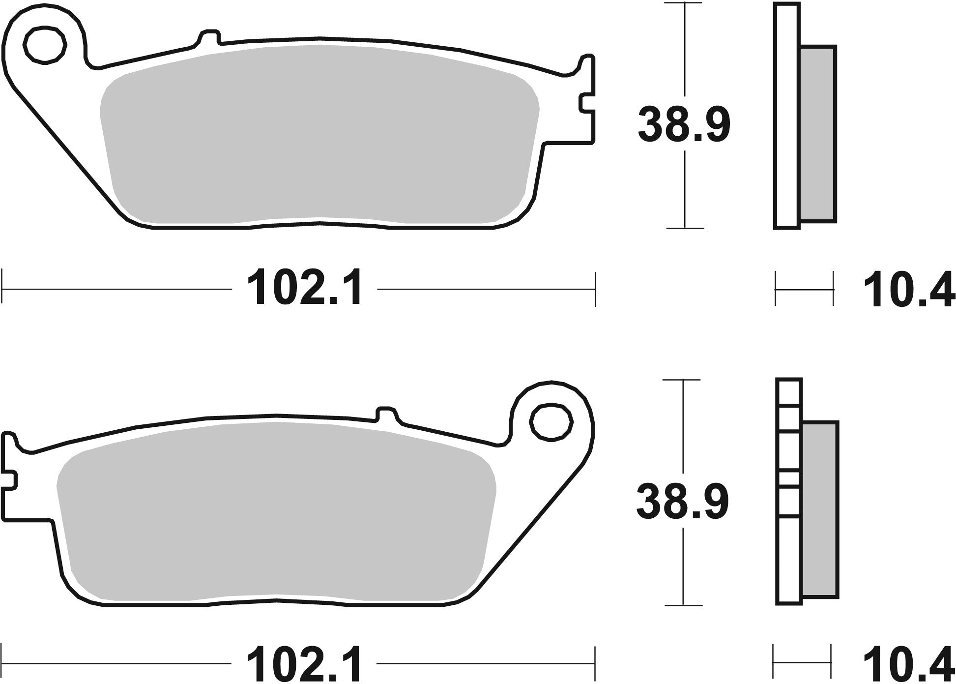 SBS FRICTION - Sinter Front Scooter Brake Pads (SBS 654) - 181MS-