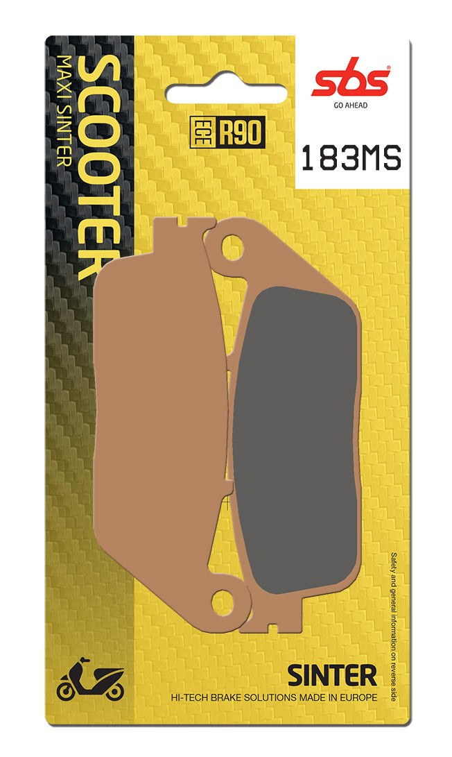 SBS FRICTION - Sinter Front / Rear Scooter Brake Pads (SBS 627) - 183MS-