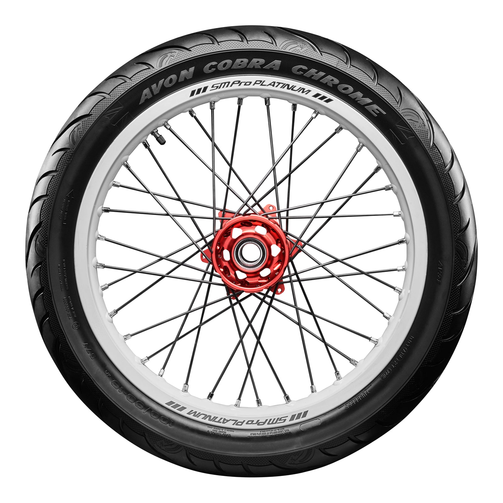Avon Cobra Chrome 130/70VR18 Front Tyre (63V Rating) AV91