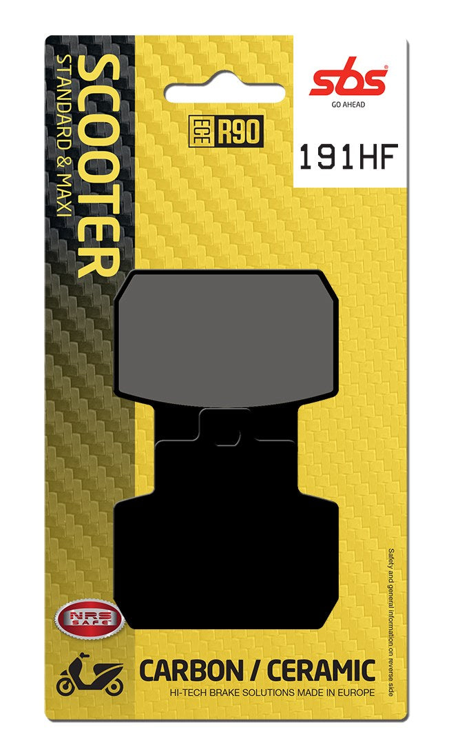 SBS FRICTION - Ceramic Rear Scooter Brake Pads (SBS 831) - 191HF-