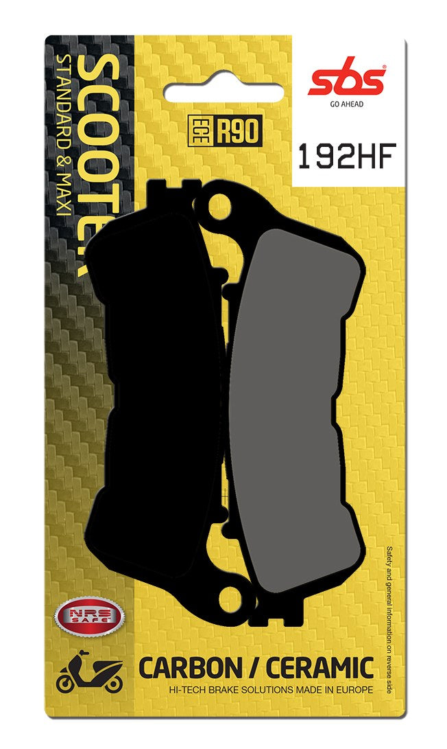 SBS FRICTION - Ceramic Front Scooter Brake Pads (SBS 828) - 192HF-