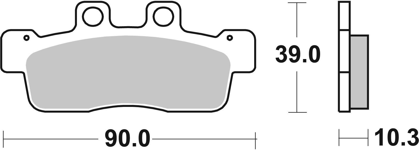 SBS FRICTION - Ceramic Front Scooter Brake Pads (SBS 875) - 207HF-