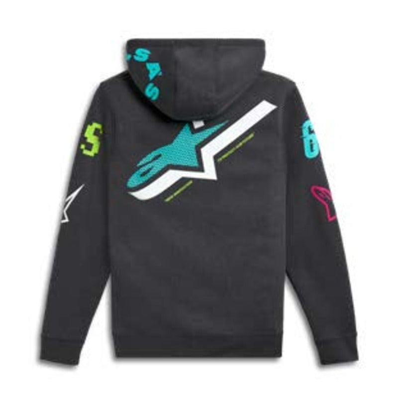 VARIEGATE HOODIE GUNMETAL (0190)