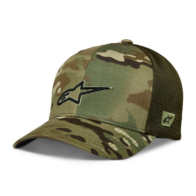 RECON CAMO TRUCKER HAT GREEN CAMO