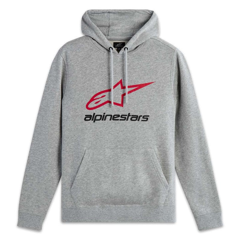 ALWAYS HOODIE V3 GREY HEATHER-RED-BLACK (1131)