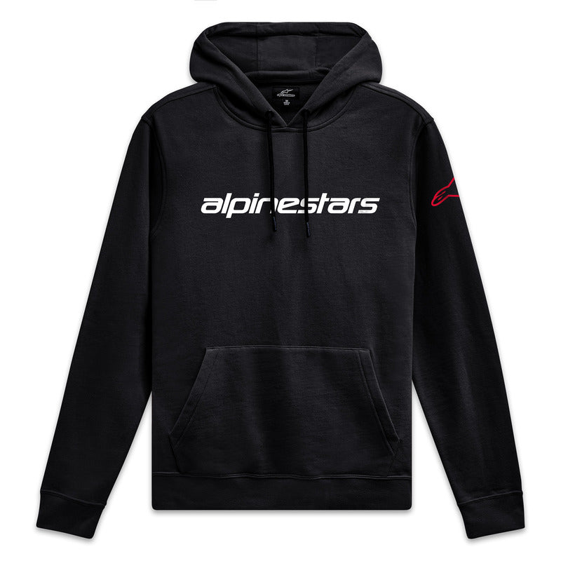 LINEAR WORDMARK HOODIE V3 BLACK/WHITE/RED