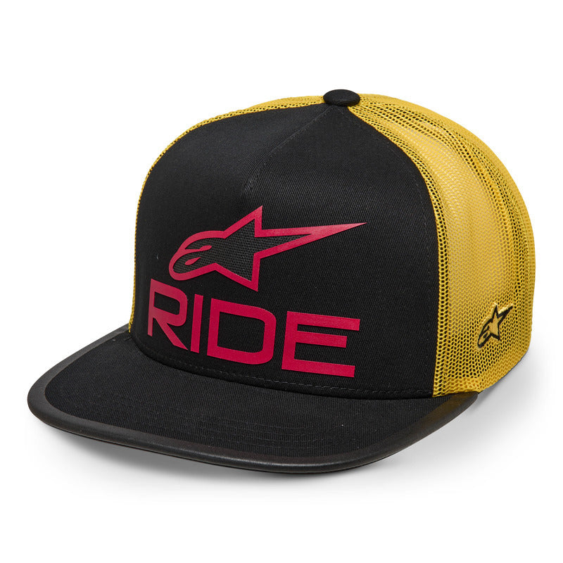 RIDE 4.0 TRUCKER HAT BLACK-YELLOW-RED