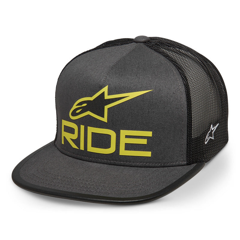 RIDE 4.0 TRUCKER HAT CHARCOAL-BLACK-LIME