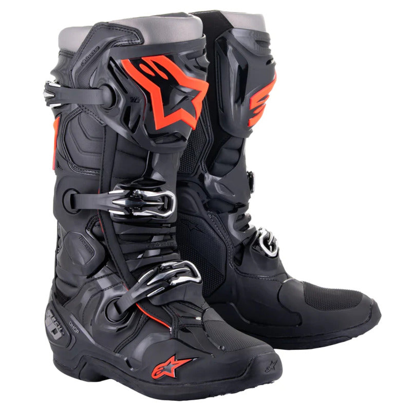 TECH 10 (MY20) BOOTS BLACK FLURORED