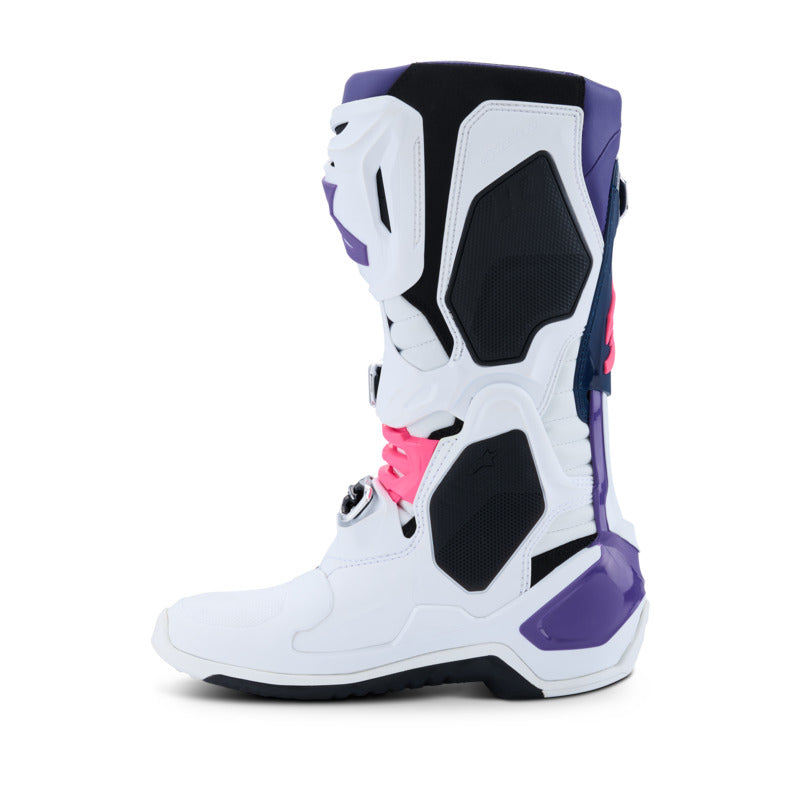 TECH 10 (MY20) BOOTS WHITE VIOLET NAVY BLUE FLUROPINK