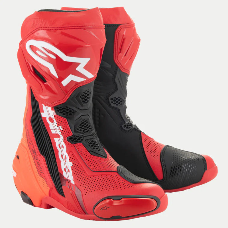 AS2220121 SUPERTECH R V2 VENTED BOOT RED FLURO-RED