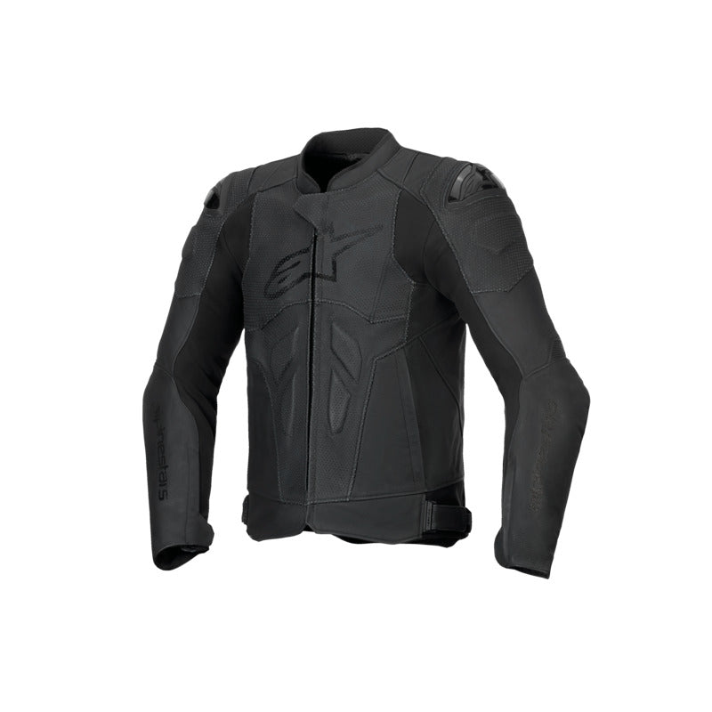 DUSK AIRFLOW LEATHER JACKET BLACK BLACK