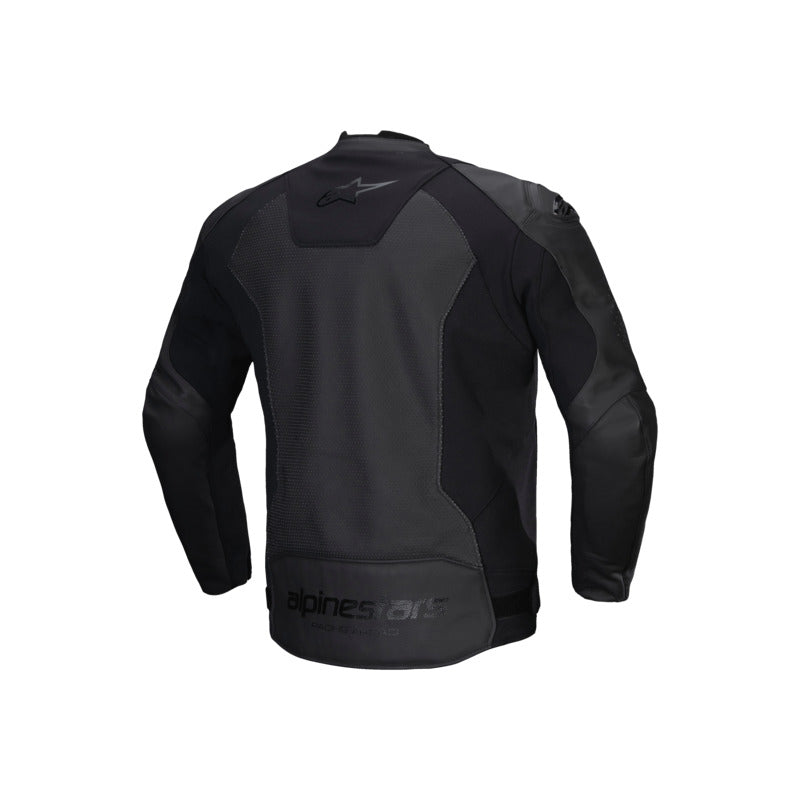 FASTER V3 AIR LEATHER JACKET BLACK BLACK