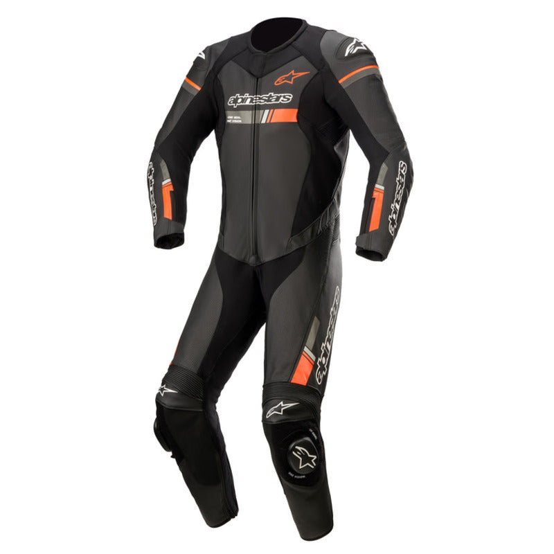 GP FORCE 1PCE SUIT BLACK/FLURO RED