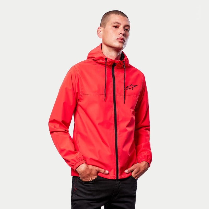 TREQ WINDBREAKER WARM RED/BLACK