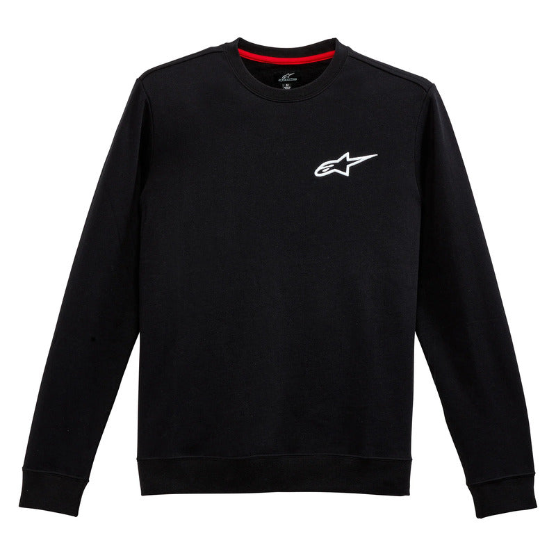 AGELESS CHEST CREW FLEECE BLACK