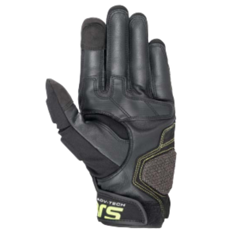 HALO LEATHER GLOVES FOREST-GREEN BLACK FLURO-YELLOW