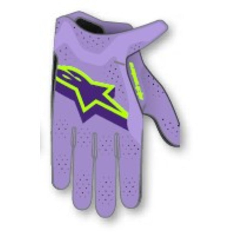 2026 SUPERTECH MX GLOVES LAVENDER FLURO-VIOLET YELLOW