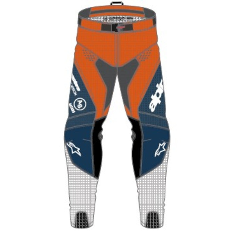 2025-2026 PRO-DURA PANTS NAVY HOT-ORANGE WHITE