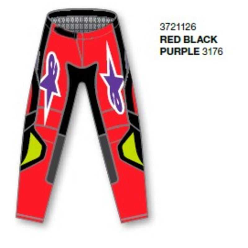 2026 FLUID GRID PANTS RED BLACK PURPLE