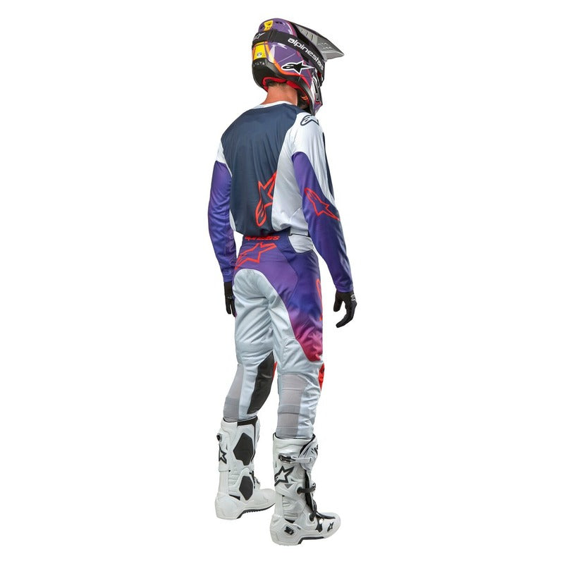2024 RACER HOEN PANTS LIGHT GRAY HOT ORANGE BLACK