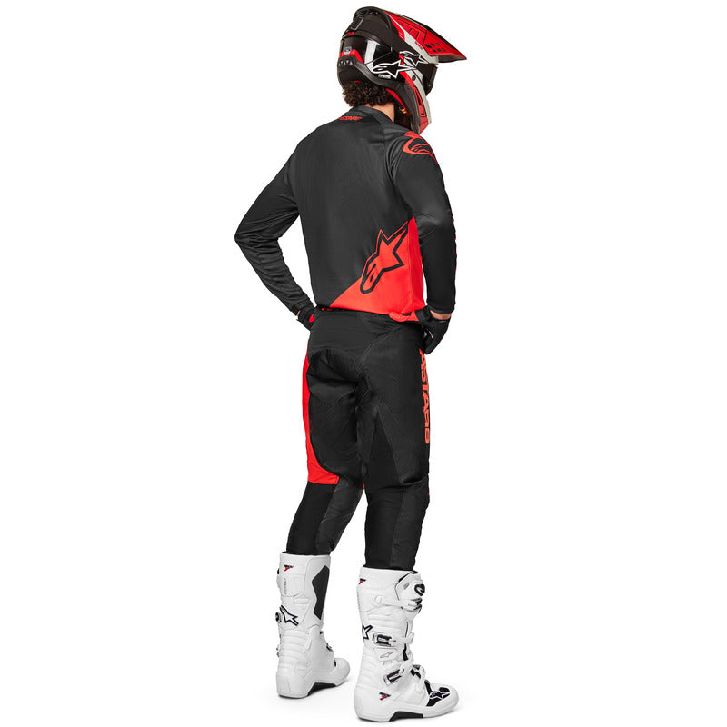 2022 RACER SUPERMATIC PANTS BLACK BRIGHT-RED