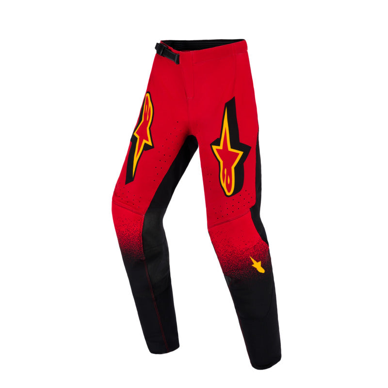2026 YOUTH SUPERTECH SCENZ PANTS RED BLACK YELLOW
