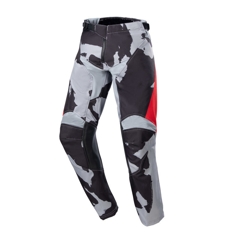 2023 YOUTH RACER TACTICAL PANTS CAST GRAY CAMO MARS RED