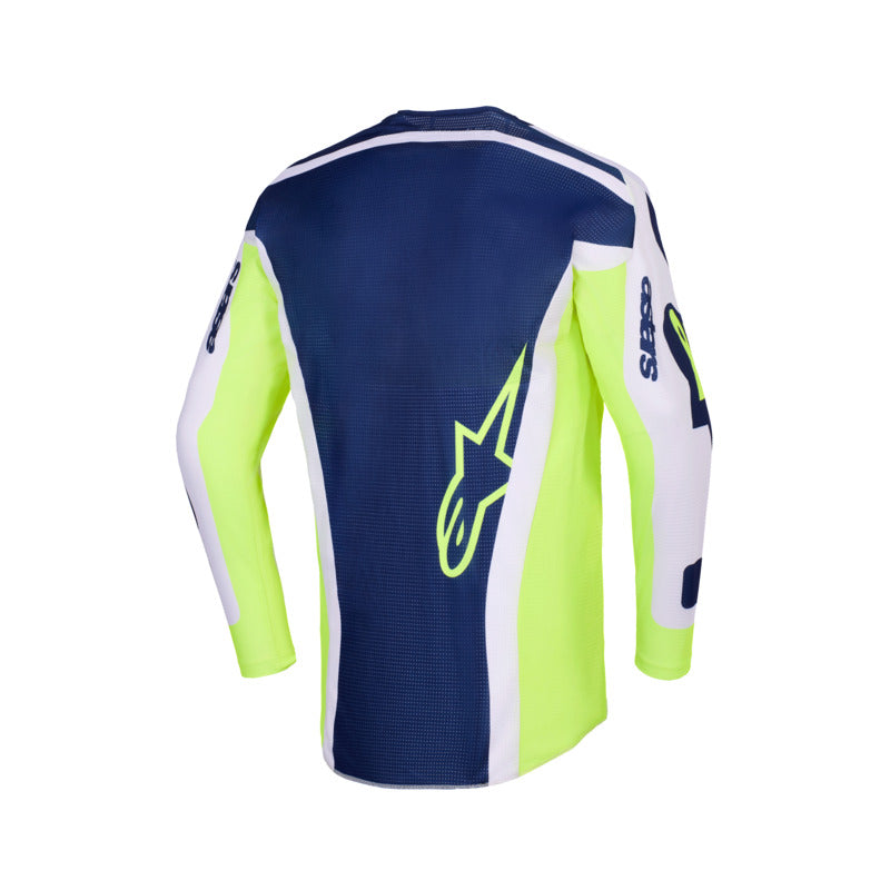 2026 RACER AIR RIWAY JERSEY.. LIGHT-GRAY FLURO-YELLOW BLUE