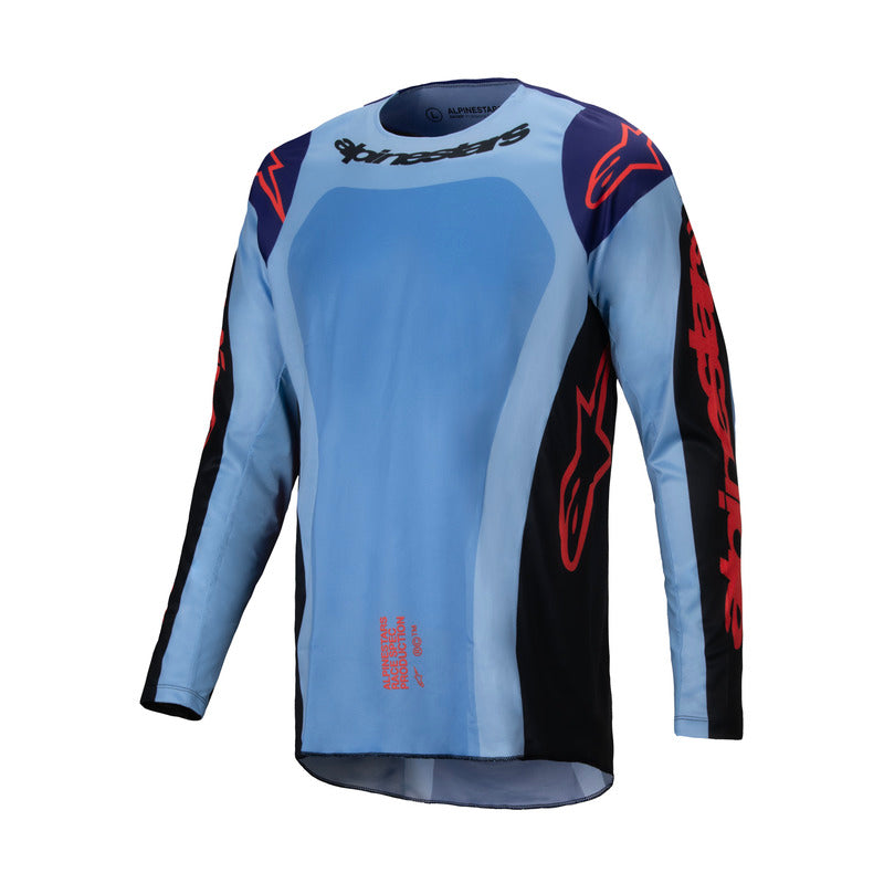 2025 RACER OCURI JERSEY BLUE BLACK FLURO ORANGE