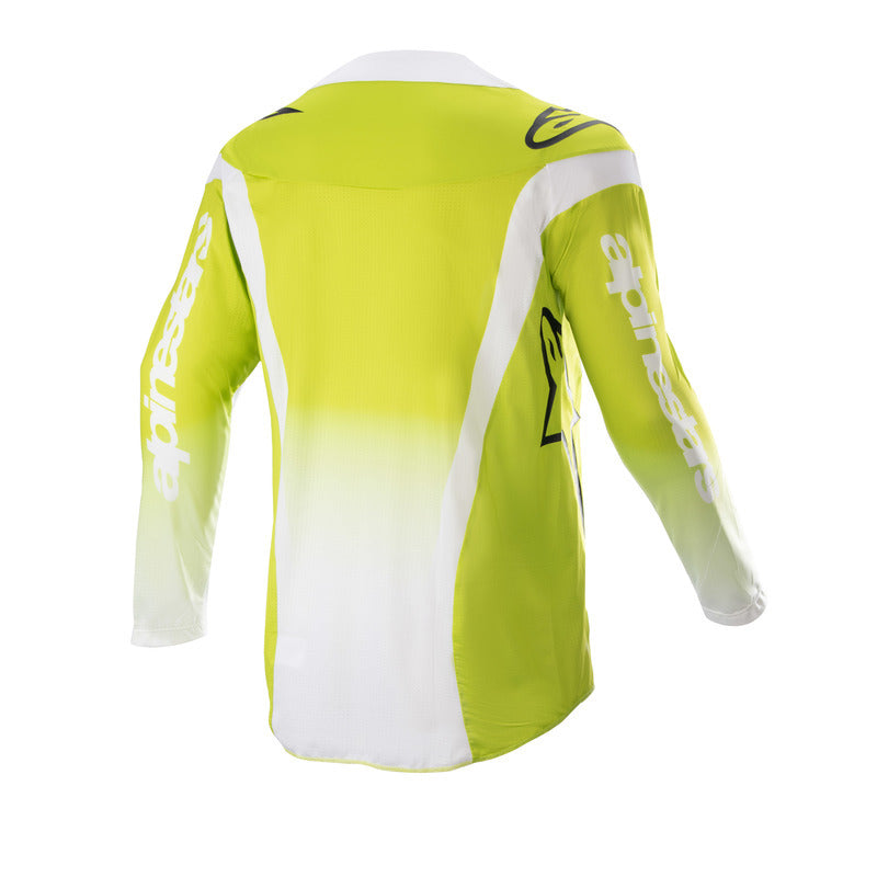 2023 YOUTH RACER PUSH JERSEY FLUROYELLOW WHITE