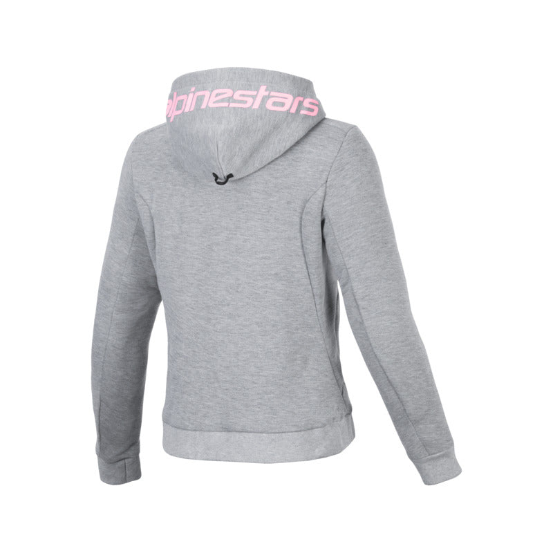 WOMENS CHROME V2 SPORT HOODIE GRAY HEATHER FLURO-PINK