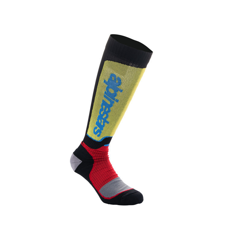 MX PLUS SOCKS BLACK RED LIGHTBLUE