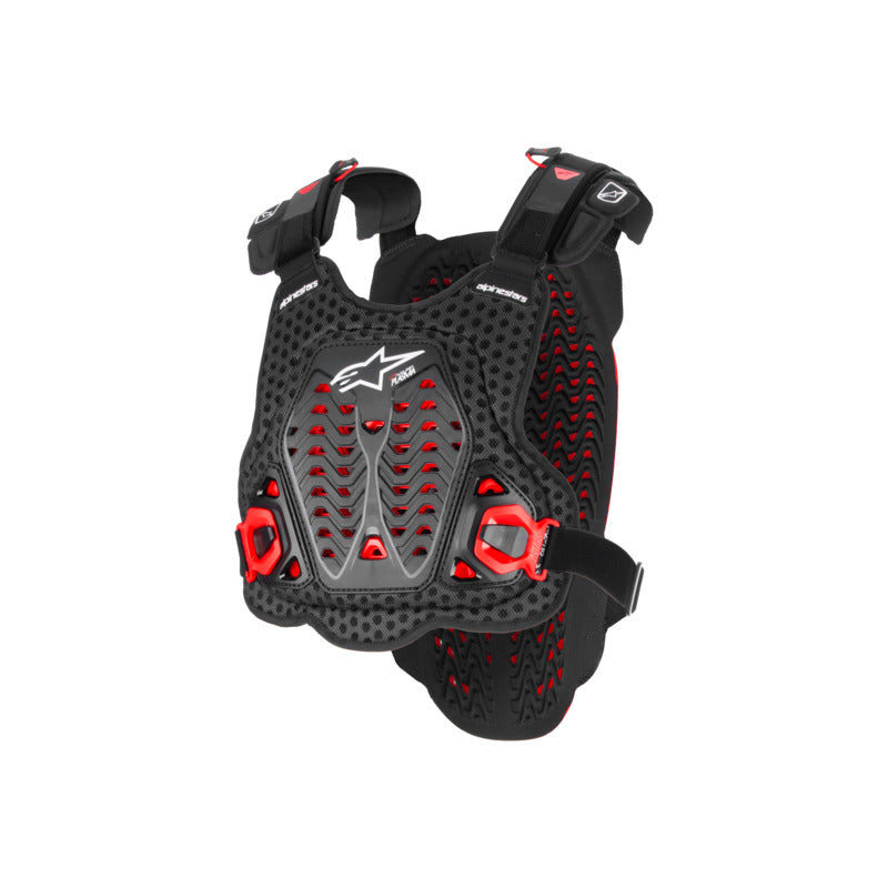A-5 PLASMA CHEST PROTECTOR BLACK RED WHITE
