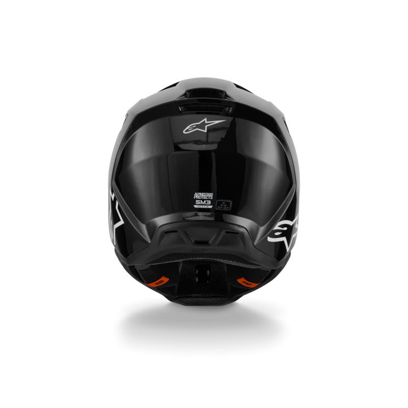 SM3 SOLID HELMET ECE 22.06 BLACK GLOSSY (1180)
