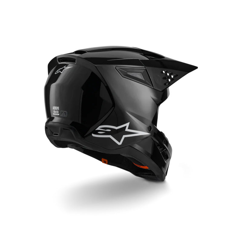 SM3 SOLID HELMET ECE 22.06 BLACK GLOSSY (1180)