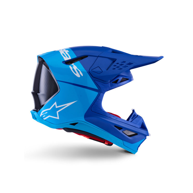 SUPERTECH SM10 FLOOD HELMET ECE 22.06 METAL-BLUE MED-BLUE BLACK CARBON M&G