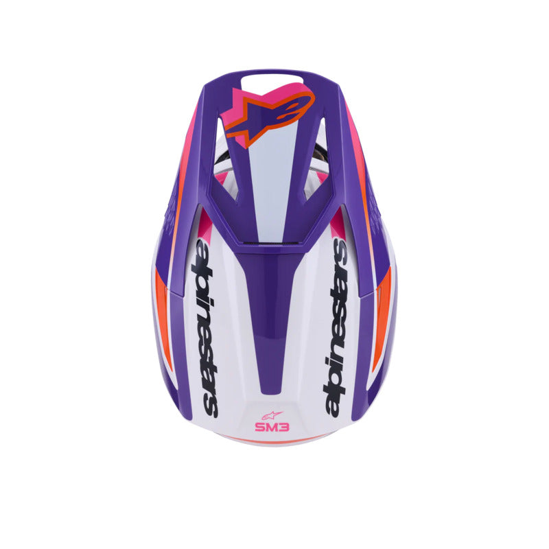 SM3 HEAT HELMET ECE06 WHITE PURPLE PINK GLOSS (2052)