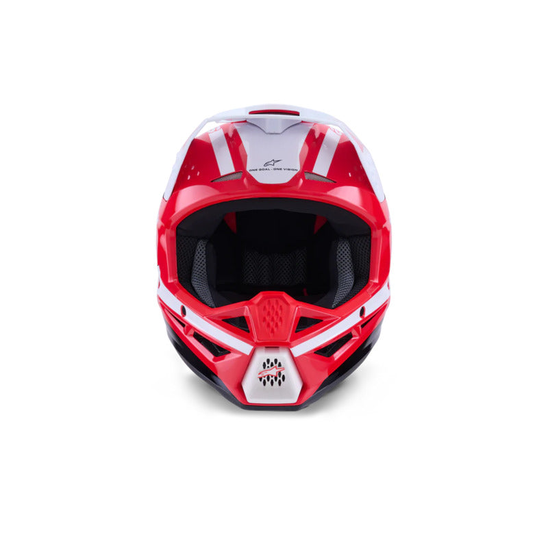 SM3 HEAT HELMET ECE06 RED WHITE BLACK GLOSSY (3126)