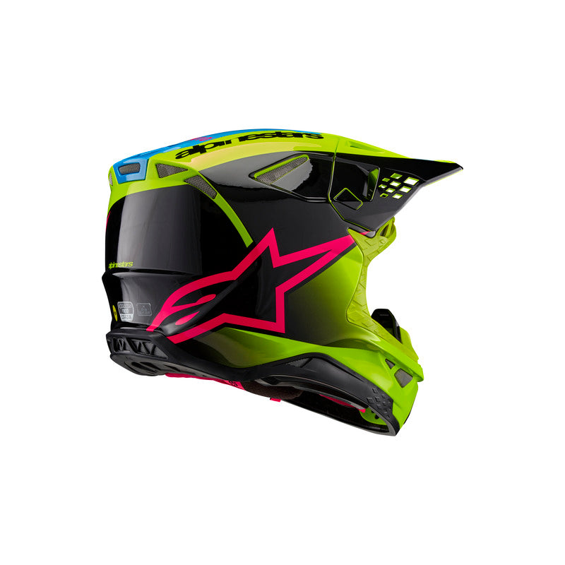 SUPERTECH SM10 UNITE HELMET ECE 22.06 FLUROYELLOW BLACK DIVA PINK GLOSS