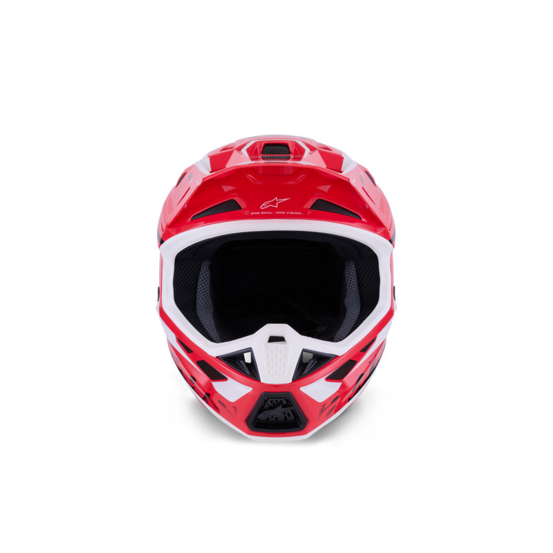 SM7 DEED HELMET ECE06 RED BLACK WHITE GLOSSY