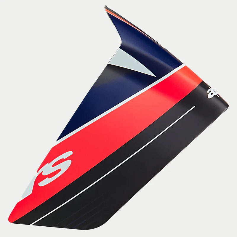 SR10 TEAM RACE SPOILER BLACK CARBON RED FLURO MATT BLUE (1383)