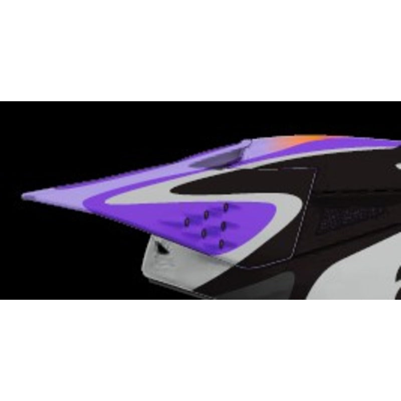 SM3 JETTSON YOUTH VISOR ECE 22.06 GRAY PURPLE BLACK GLOSSY