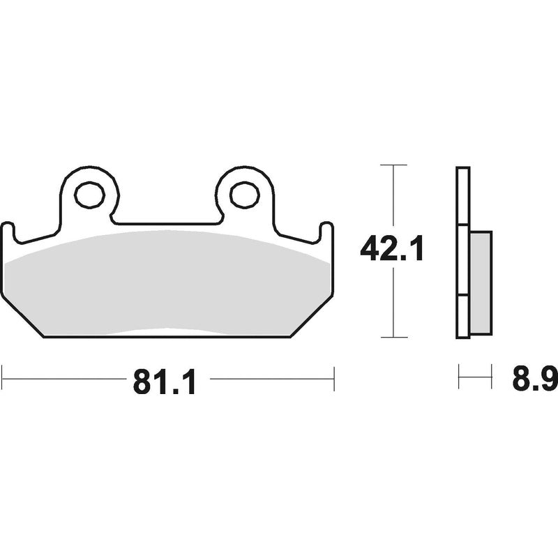 BRAKING PADS - 704 | SM1 SEMI METALLIC