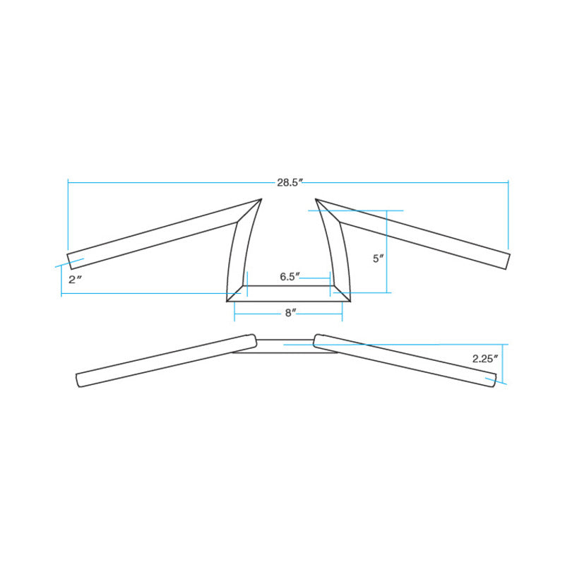 KEYSTONE 1" BARS | BLACK SLOTTED