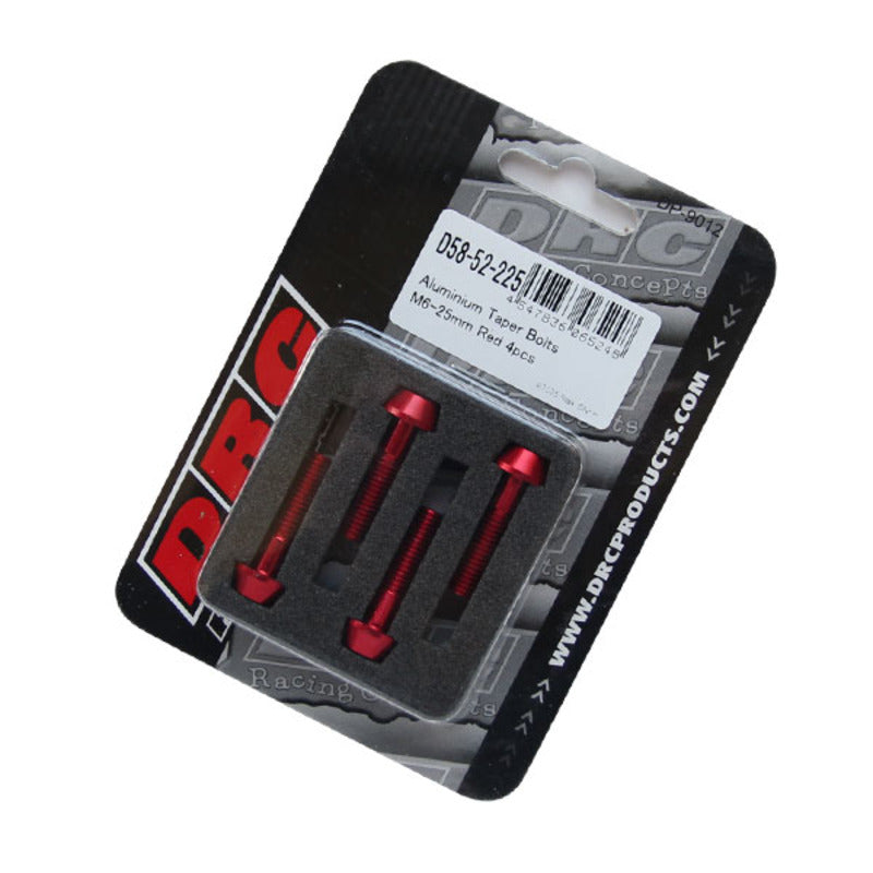 DRC BOLT TAPER M6x25mm 4 PACK $#$