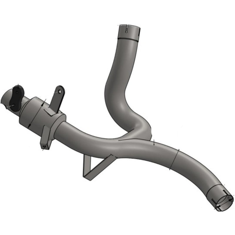 LV LINK PIPE (CAT ELIM.) | STAINLESS | M'STRADA 950/S '21> (Comp w orig. exhaust, pann, under cowl)