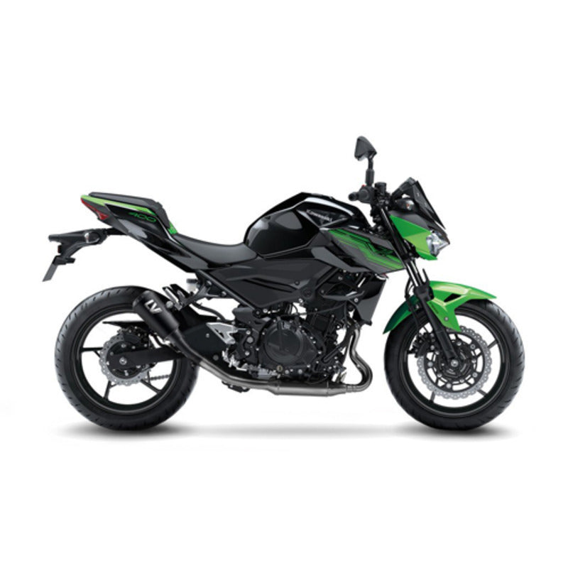 ###_SUPERSEDED_BY_ LVSO15218FBU_### | LV SLIP-ON | LV-10 | FULL BLACK STAINLESS | NINJA 400 / Z400 '18> / CF MOTO 450SR '23>