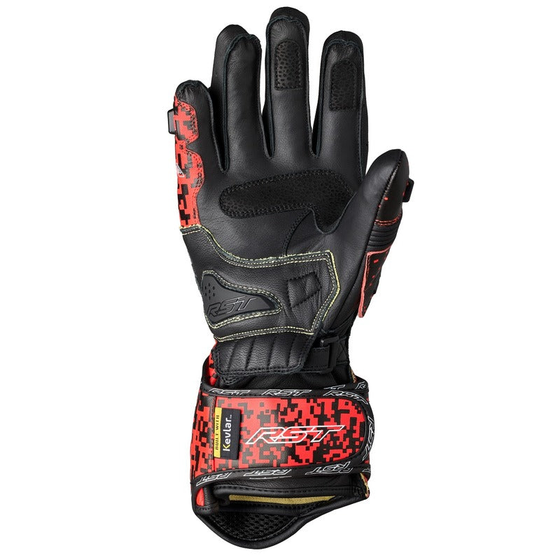 TRACTECH EVO-4 CE RACE GLOVE | FLURO RED /XL